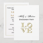 LAVE grafische tekst - Faux Gold Kaart (Voorkant / Achterkant)