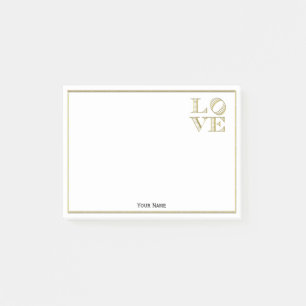 LAVE grafische tekst - Faux Gold Post-it® Notes