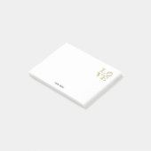 LAVE grafische tekst - Faux Gold Post-it® Notes (Schuin)