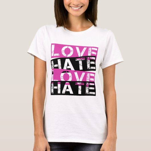 LAVE HATE LOVE HATE T-SHIRT (Voorkant)