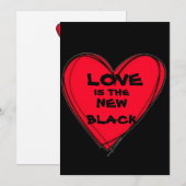 LAVE IS DE NIEUWE ZWARTE Kaart - Valentijnsdag (Voorkant / Achterkant)