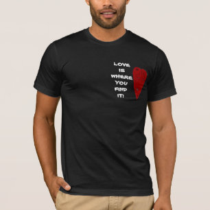 LAVE IS WAAR JE HET t-shirt VALENTIJN VINDT