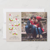 LAVE kerstfeestdag fotokaart Feestdagenkaart (Voorkant)