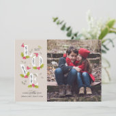 LAVE kerstfeestdag fotokaart Feestdagenkaart (Staand voorkant)