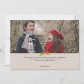 LAVE kerstfeestdag fotokaart Feestdagenkaart (Achterkant)