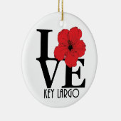 LAVE Key Largo Red Hibiscus Keramisch Ornament (Rechts)
