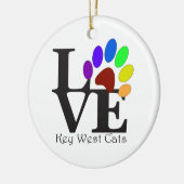 LAVE Key West Cats Keramisch Ornament (Links)