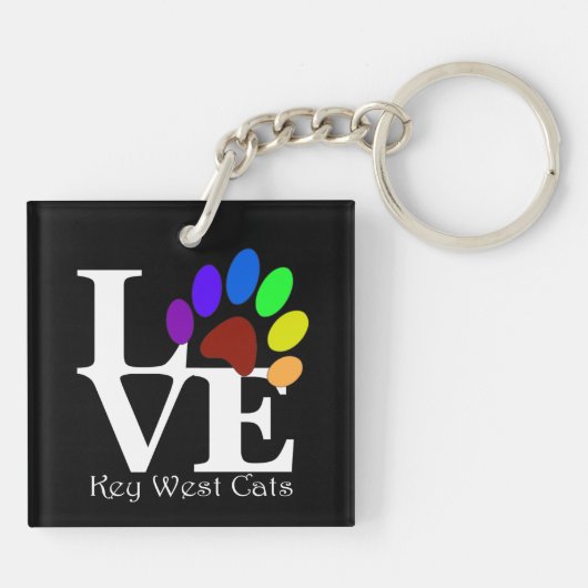 LAVE Key West Cats Sleutelhanger (Achterkant)