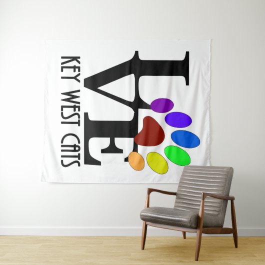 LAVE Key West Cats Wandkleed (In Situ (horizontaal))