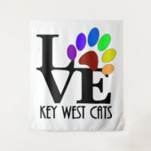 LAVE Key West Cats Wandkleed (Voorkant)