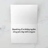 *LAVE* NAAR MIJN TWINISTER" IN CHRISTMAS FEESTDAGEN KAART (Binnen)