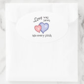 LAVE SEWN OVALE STICKER (Tas)