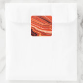 lavekoppen vierkante sticker (Tas)