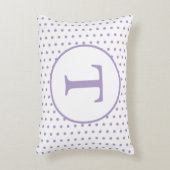 Laven & White Polka-Dot Gepersonaliseerd Accent Ku Kussen (Voorkant(Verticaal))