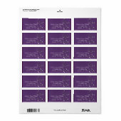 Lavendar achtergrond bloemendesigner label (Full Sheet)