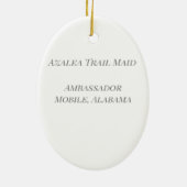 Lavendar Azalea Trail Meid Waterverf Keramisch Ornament (Achterkant)