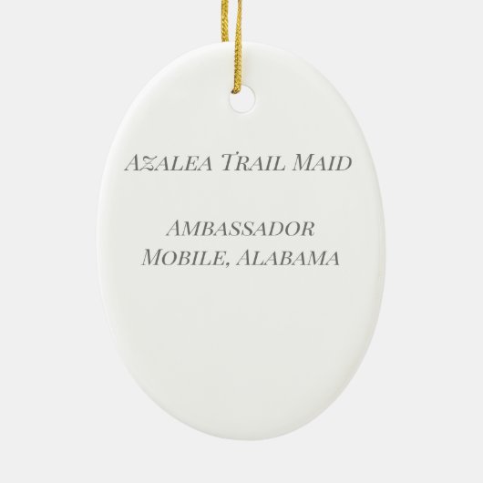 Lavendar Azalea Trail Meid Waterverf Keramisch Ornament (Achterkant)