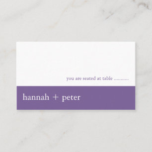 Lavendar Banner :: Kaart voor gasten Plaatskaartje