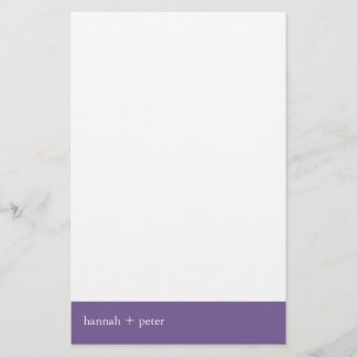 Lavendar Banner:: Stationery Briefpapier