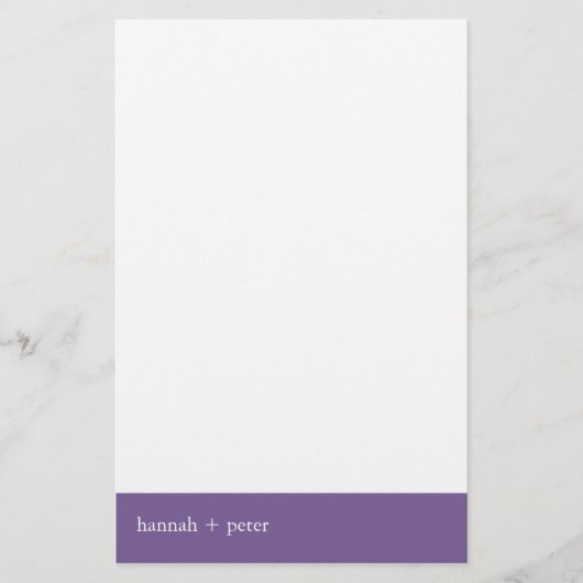 Lavendar Banner:: Stationery Briefpapier (Voorkant)