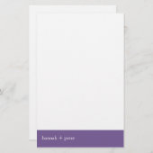 Lavendar Banner:: Stationery Briefpapier (Voorkant / Achterkant)