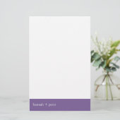 Lavendar Banner:: Stationery Briefpapier (Staand voorkant)