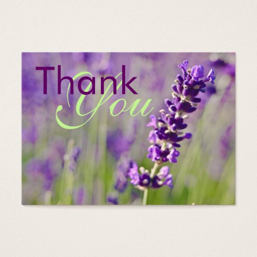 Lavendar · Bedankt Profilecard Visitekaartjes (Voorkant)