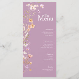 Lavendar Bloemen Wedding Event Menu Tafel Decor