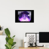 Lavendar Bubbles Poster (Thuiskantoor)