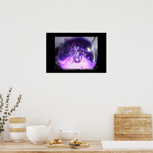 Lavendar Bubbles Poster (Keuken)