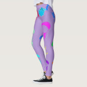 lavendar Colorful Pixie Leggings (Links)