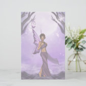 Lavendar Dreams Fairy Stationery Briefpapier (Staand voorkant)