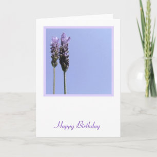 Lavendar Folded Wenskaart Kaart
