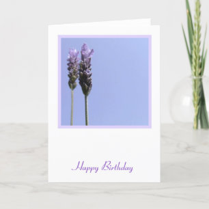 Lavendar Folded Wenskaart Kaart