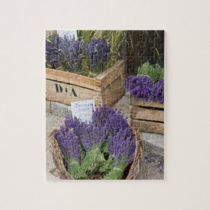Lavendar for sale, Provence, Frankrijk Legpuzzel