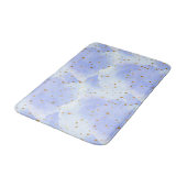 Lavendar gouden ster patroon badmat (Gekanteld)