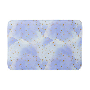Lavendar gouden ster patroon badmat