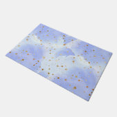 Lavendar gouden ster patroon deurmat (Schuin)