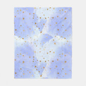 Lavendar gouden ster patroon fleece deken (Voorkant)