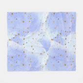 Lavendar gouden ster patroon fleece deken (Voorkant (Horizontaal))