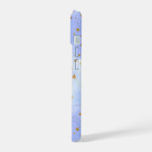 Lavendar gouden ster patroon iPhone 15 case (Linkerkant)
