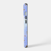 Lavendar gouden ster patroon iPhone 15 case (Linkerkant)