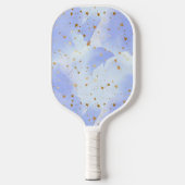 Lavendar gouden ster patroon pickleball paddle (Voorkant)