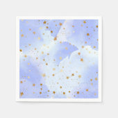 Lavendar gouden ster patroon servet (Voorkant)