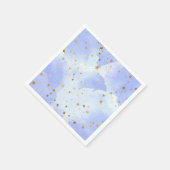 Lavendar gouden ster patroon servet (Hoek)