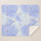 Lavendar gouden ster patroon sherpa deken (Voorkant (horizontaal))