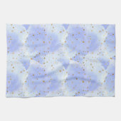 Lavendar gouden ster patroon theedoek (Horizontaal)