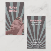 Lavendar Hip Hop Headphones Business Card Template Visitekaartje (Voorkant / Achterkant)