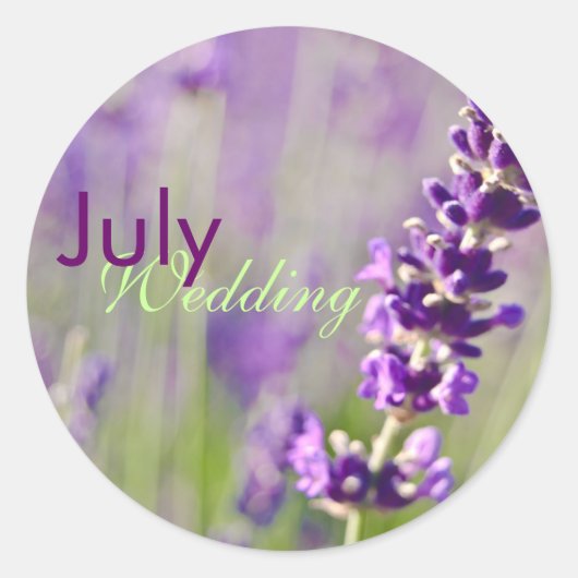 Lavendar · Juli bruiloft Sticker (Voorkant)
