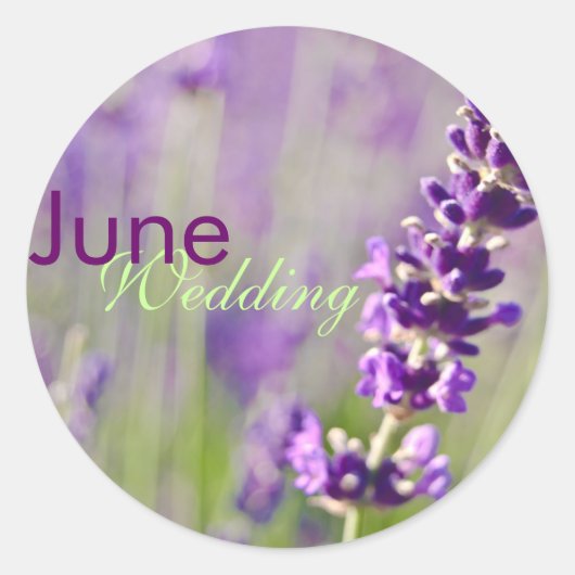 Lavendar · juni bruiloft Sticker (Voorkant)
